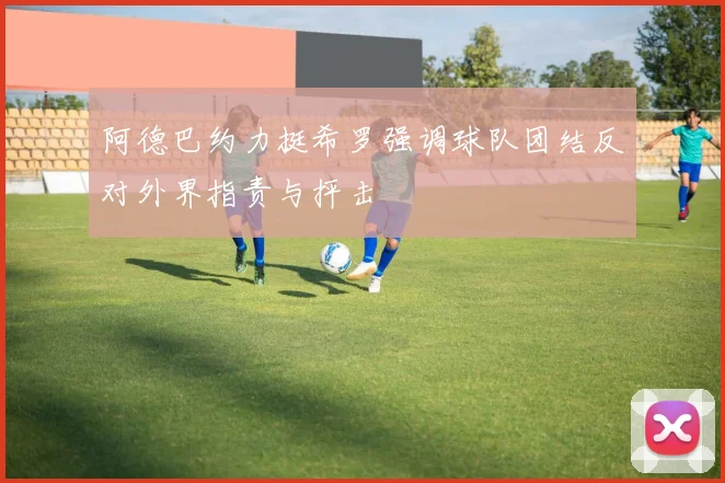 阿德巴约力挺希罗强调球队团结反对外界指责与抨击