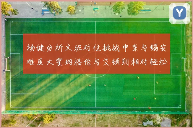 杨健分析文班对位挑战申京与锡安难度大霍姆格伦与艾顿则相对轻松